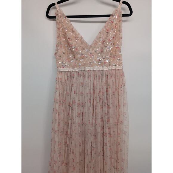 NWT Needle & Thread Bijou Aurelia Bodice Cami Gown Size US6 Embellished #1D453 - Picture 5 of 16